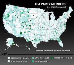 Tea Party Map
